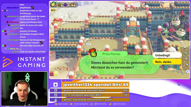 Super Mario Bros. Wonder Welt 3, 4 & 5 (100%)