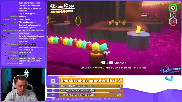 Mario Odyssey, aber mit jedem Mond springe ich höher!